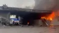 Пожежа на АЗС в Сумах. Скриншот відео