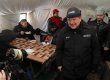 Балога в пункте обогрева для донецких бомжей