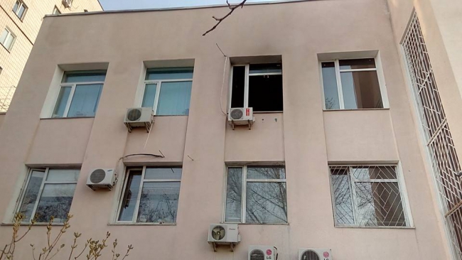 В Киеве подожгли кабинет судьи российских военных