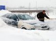 Из-за снежного бурана ГАИ перекрыло все выезды из Одессы