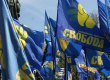 "Свобода" пикетирует посольство РФ с требованием признать ответственность за развязывание Второй мировой войны