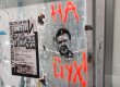 Во Львове возле граффити с убитым Януковичем появились надписи "на йух!"
