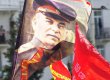 Коммунисты прошли по Крещатику с портретами Ленина и Сталина