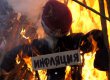 В белорусском городе сожгли чучела инфляции и кризиса (фото)