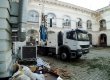 Київська влада заявила, що будівельна техніка біля Гостиного двору займається забором грунтів