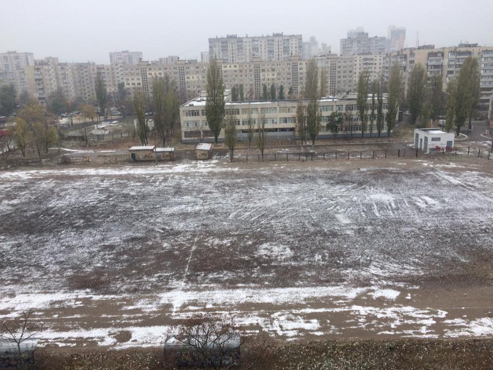 Сніг у Києві. Фото: facebook.com/yura.belokon