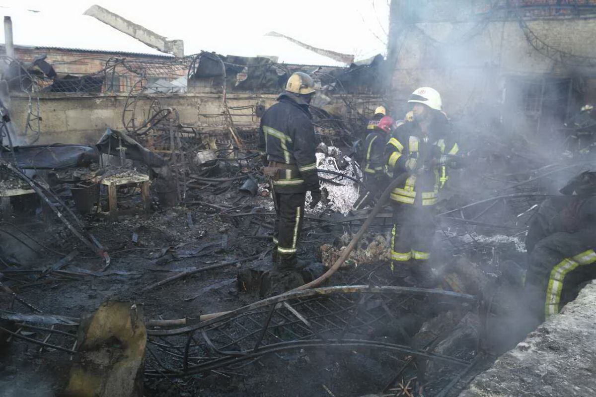 Пожар тушили около 50 человек. Фото: dsns.gov.ua