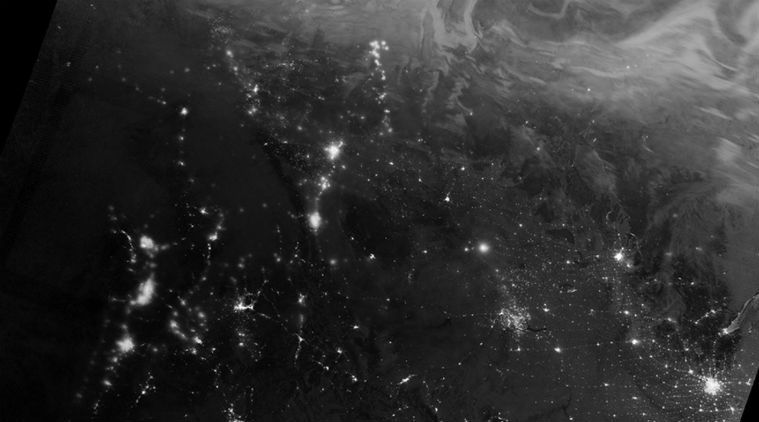 Фотоснимки были получены с помощью аппарата Suomi NPP.  Фото: Twitter NASA