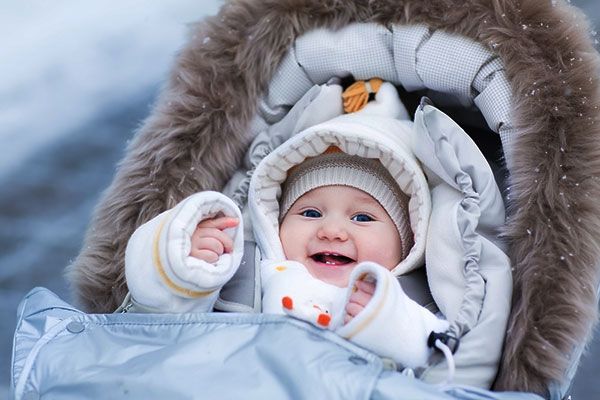 Тепло одягати дитину на зимову прогулянку. Фото: babyzzz.ru