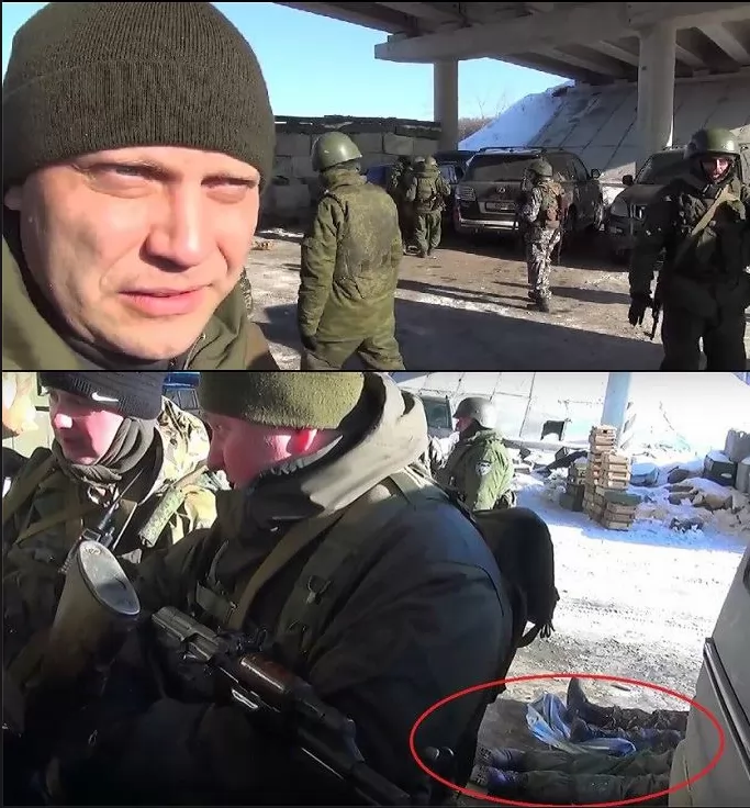 Журналист заметил тела убитых боевиков в кадре. Фото: Roland Mikiani