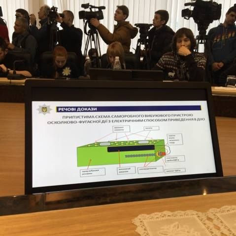 Ймовірна схема вибухового пристрою. Фото: pravda.com.ua