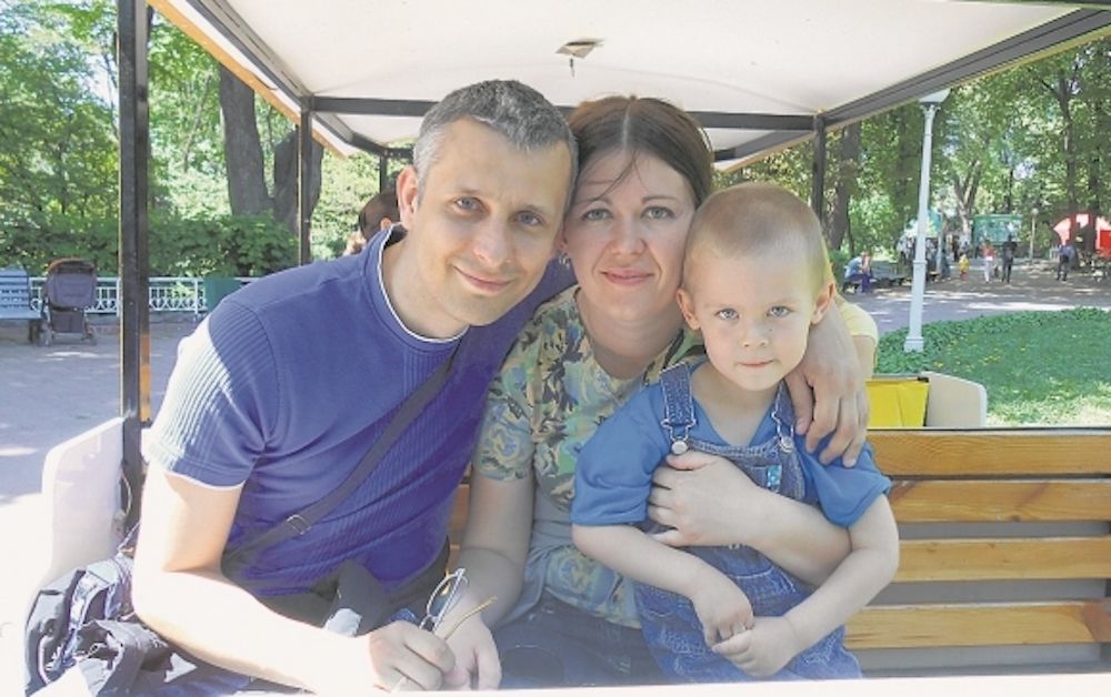 Вячеслав Веремий со своей семьей