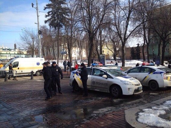 Полиция патрулирует центр Киева. Фото: kyiv.npu.gov.ua