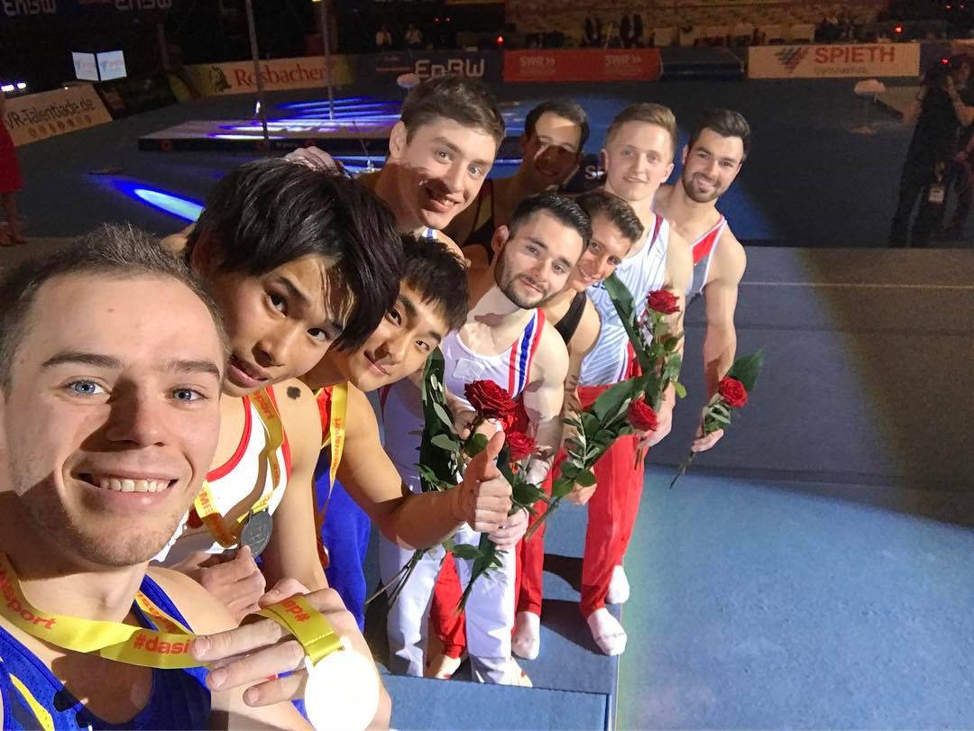 У вправах на кільцях українець став другим . Фото: instagram.com/verniaiev.gym