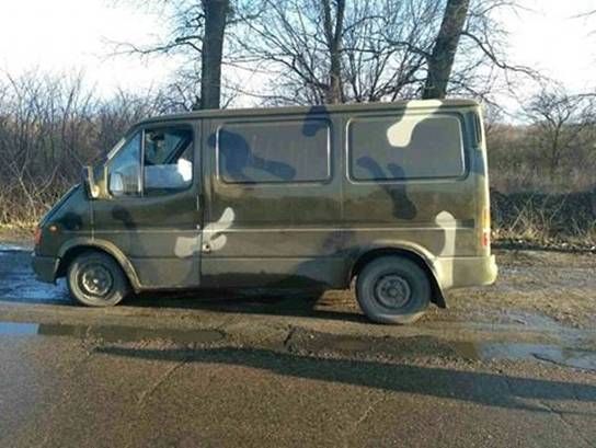 Фургон задержан. Фото: npu.gov.ua