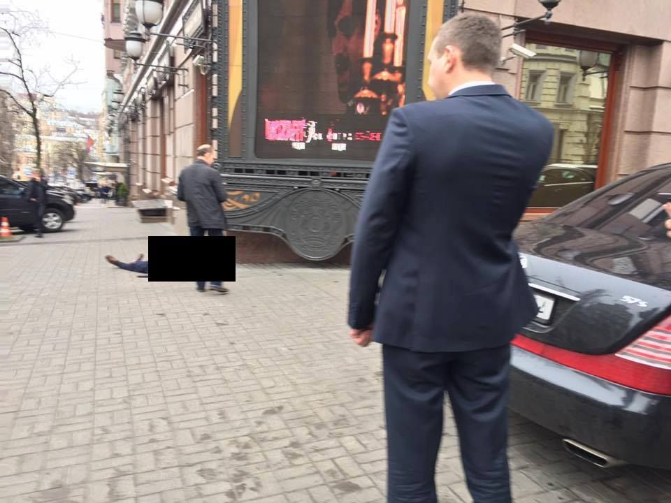 В центре Киева произошла стрельба. Фото: facebook.com/servetnyk.volodymyr