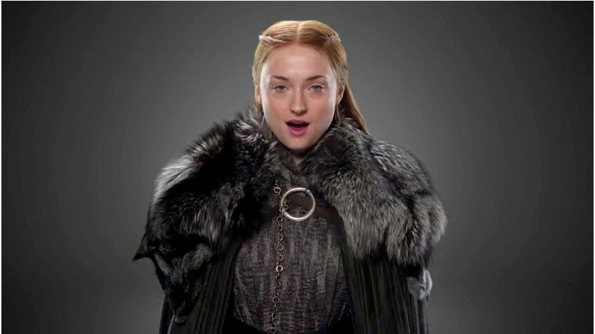 Наследница Старков Санса оделась в серебристо-черные меха. Фото: HBO   
