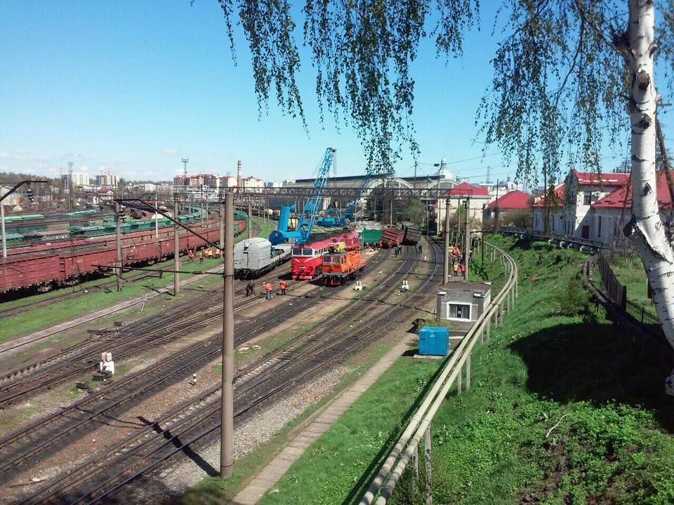 Во Львове на железной дороге произошло ДТП. Фото: facebook.com/igor.zinkevych