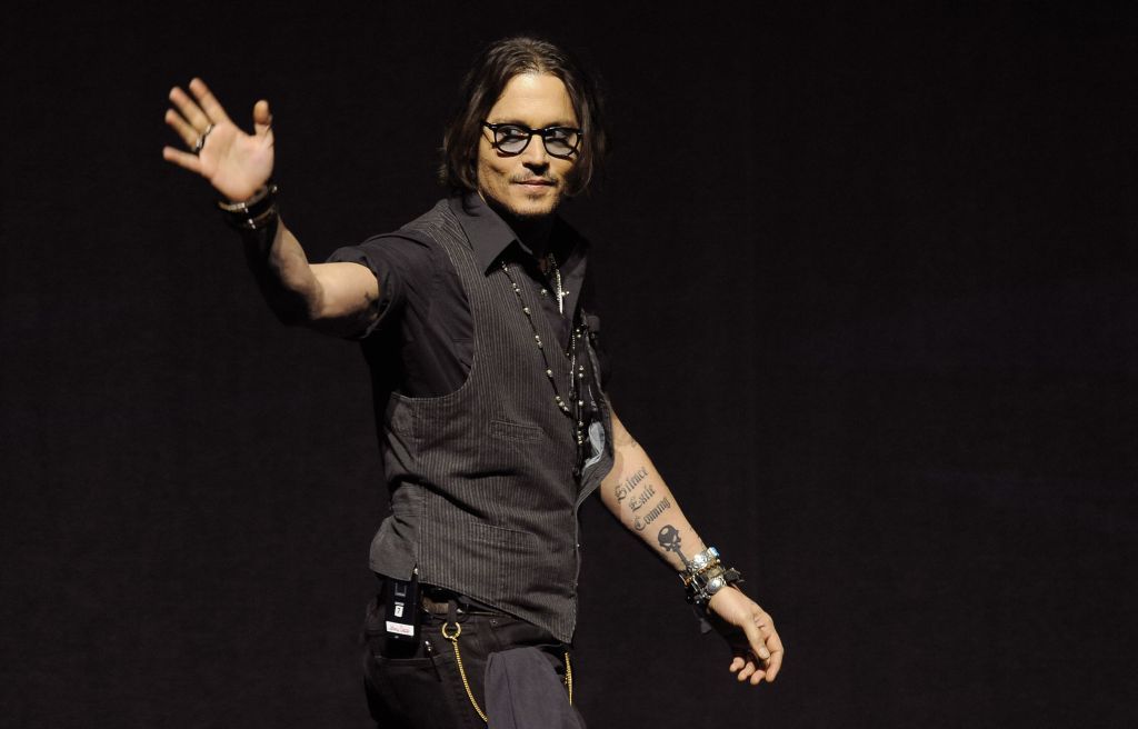 Джонни Депп на презентации фильма. Фото: johnnydepp.ru