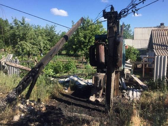 В Ольгинке в результате обстрела повреждены 12 домов. Фото: facebook.com/don.gumvs