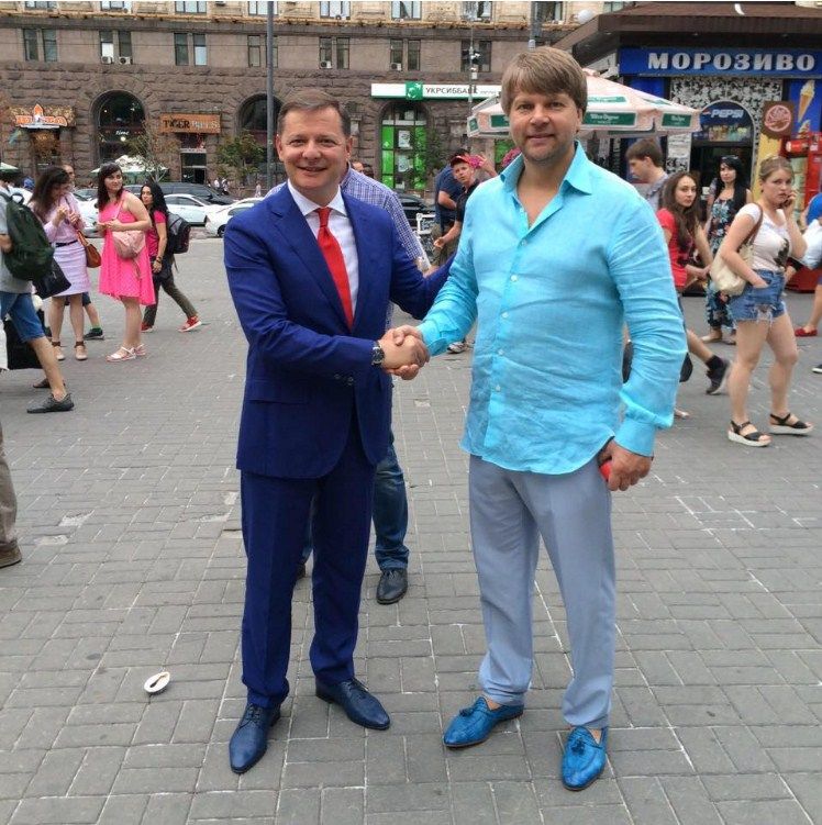 Олег Ляшко и его кум Юрий Сухин, фото: facebook.com