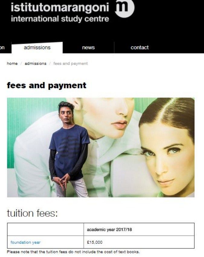Стоимость обучения указана на официальном сайте Института, фото: istitutomarangoni.com