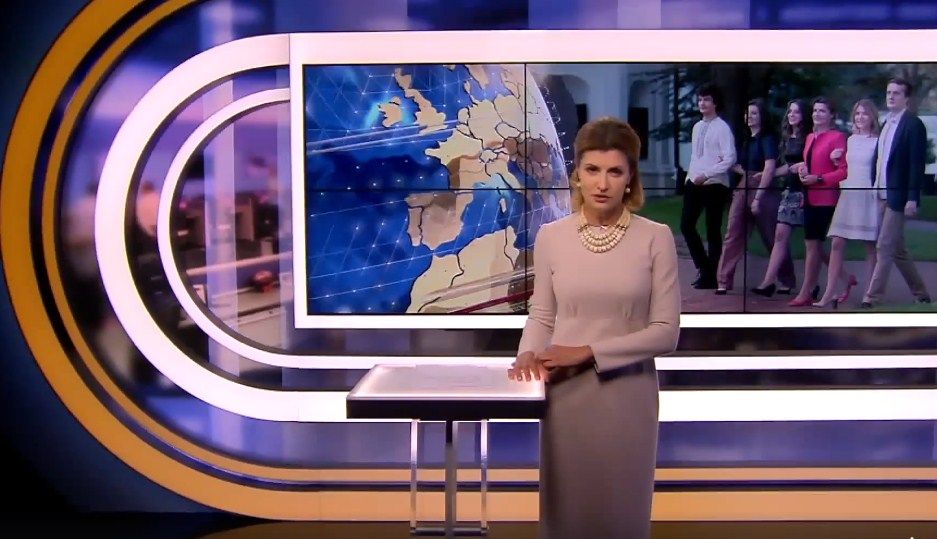 Скриншот видеопоздравления семьи Порошенко с Днем рождения