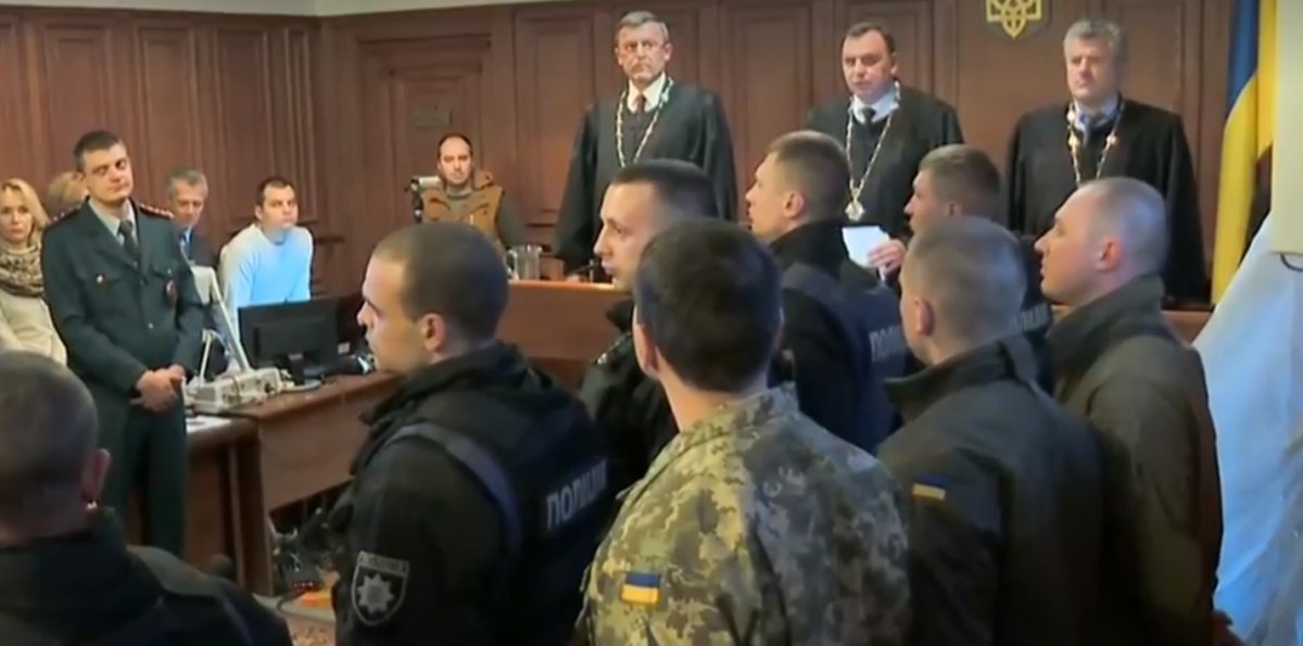 Пограничника отпустили из-под стражи. Скриншот видео facebook.com/RadioSvoboda