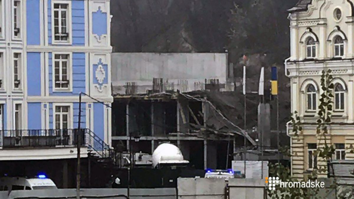 Из-за обвала никто не пострадал