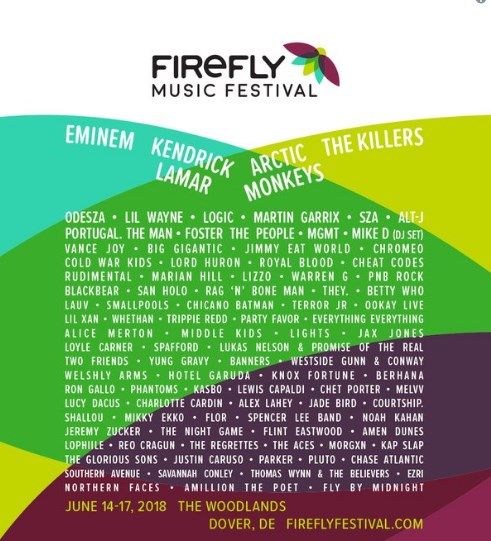 Даты выступления запланированы на 14-17 июня. Фото: twitter.com/LiveAtFirefly