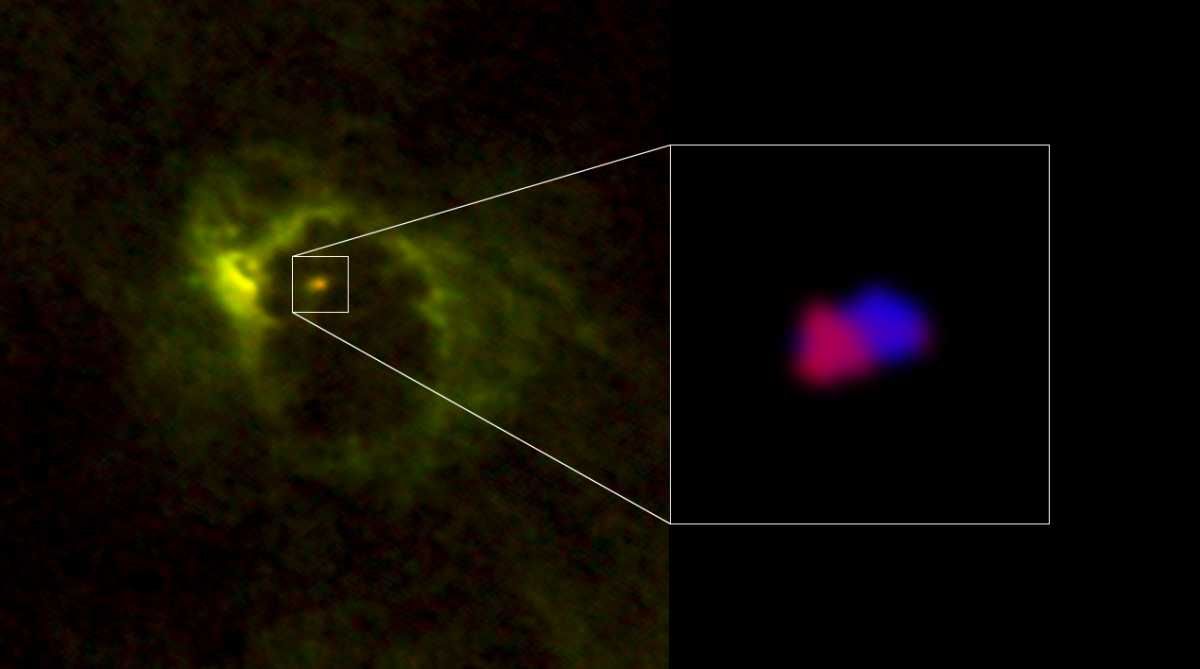 Фото:ALMA (ESO/NAOJ/NRAO), Imanishi et al.