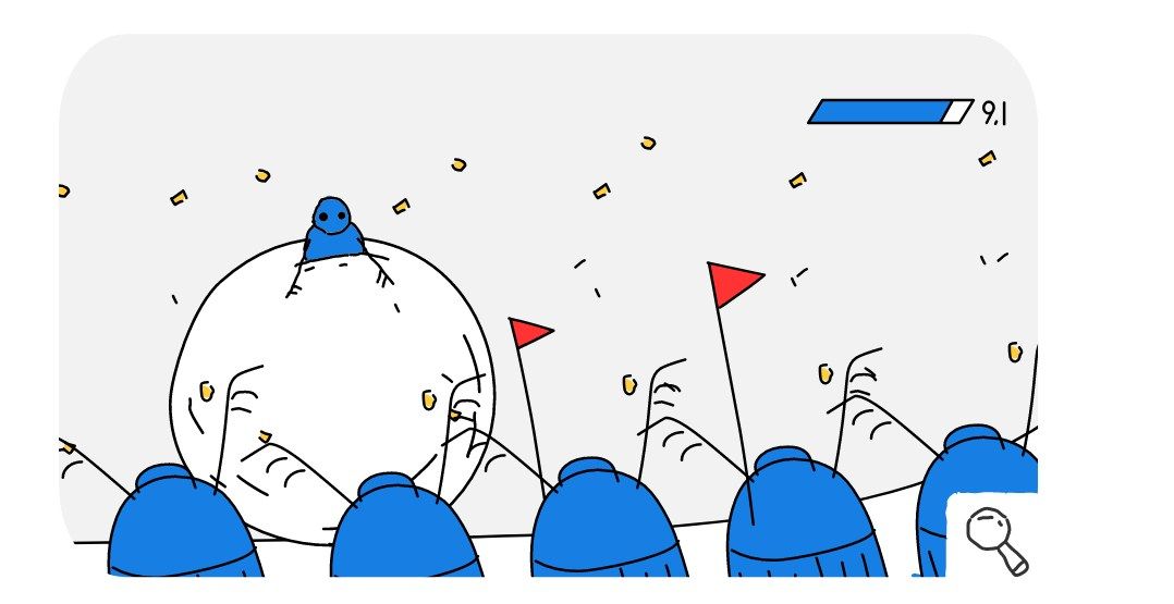 Google выпустил дудл в честь 11 дня соревнований Олимпийских игр-2018. Скриншот goоgle.com