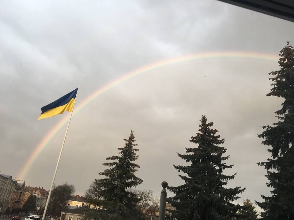 Веселка над Стриєм. Фото: facebook.com/annaolga.muz