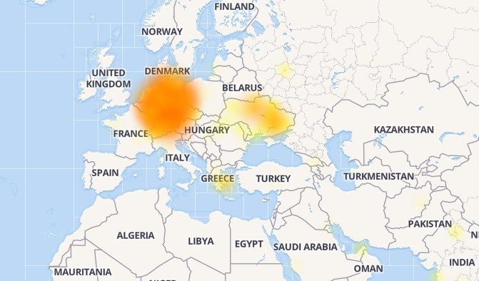 У остального мира нет проблем с доступом в социальную сеть. Скриншот: dоwndetector.com