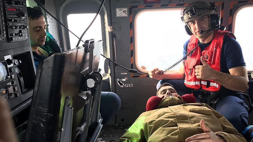 З-за погоди рятувальний вертоліт не зміг вилетіти за постраждалими вчора. Фото: 