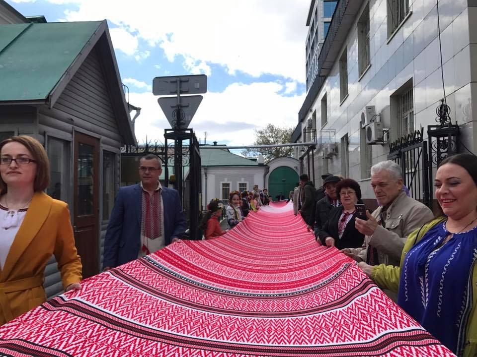 День вышиванки в Казахстане. Фото: facebоok.com/Посольство Украины в Республике Казахстан