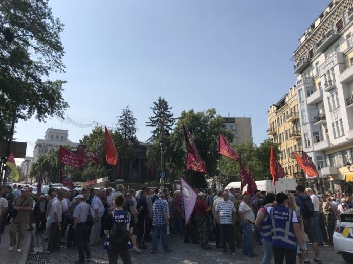 Протестувальники заблокували центр столиці. Фото: Головком