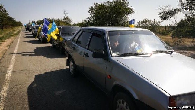 Автопробег до Крымской границы. Фото: Крым.Реалии