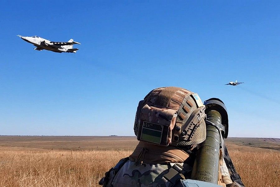 У навчаннях взяло участь авіація. Фото: МВС