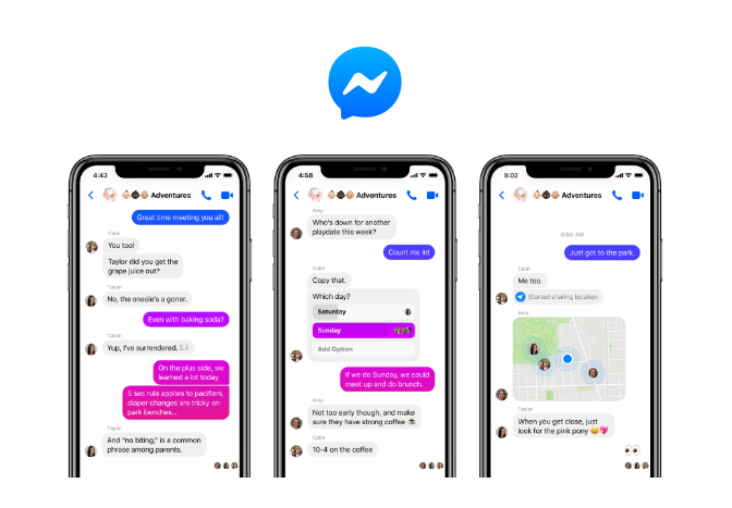 7 из 10 пользователей считают простоту интерфейса Messenger основным приоритетом. Фото: Facebook