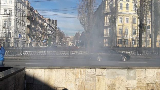 Дым от шашек. Фото: Леся Харченко