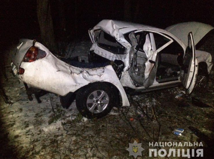 У Вінницькій області сталося смертельне ДТП. Фото: Нацполиция