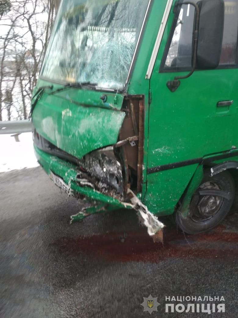 В Обухові сталося ДТП. Фото: Нацполиция