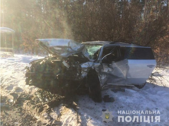 У поліції з'ясовують обставини ДТП. Фото: kyiv.npu.gov.ua