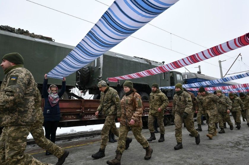 В Белой Церкви встретили воинов ООС. Фото: Администрация Президента 