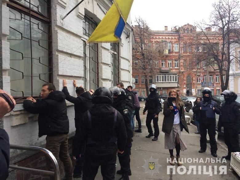 В Киеве полиция задержала 40 человек. Фото Нацполиция