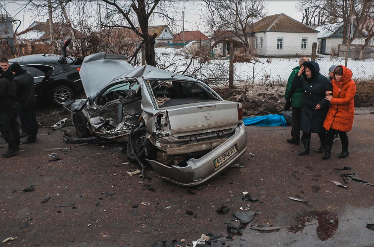 Під Києвом зіткнулися Opel і Volkswagen. Фото: Інформатор
