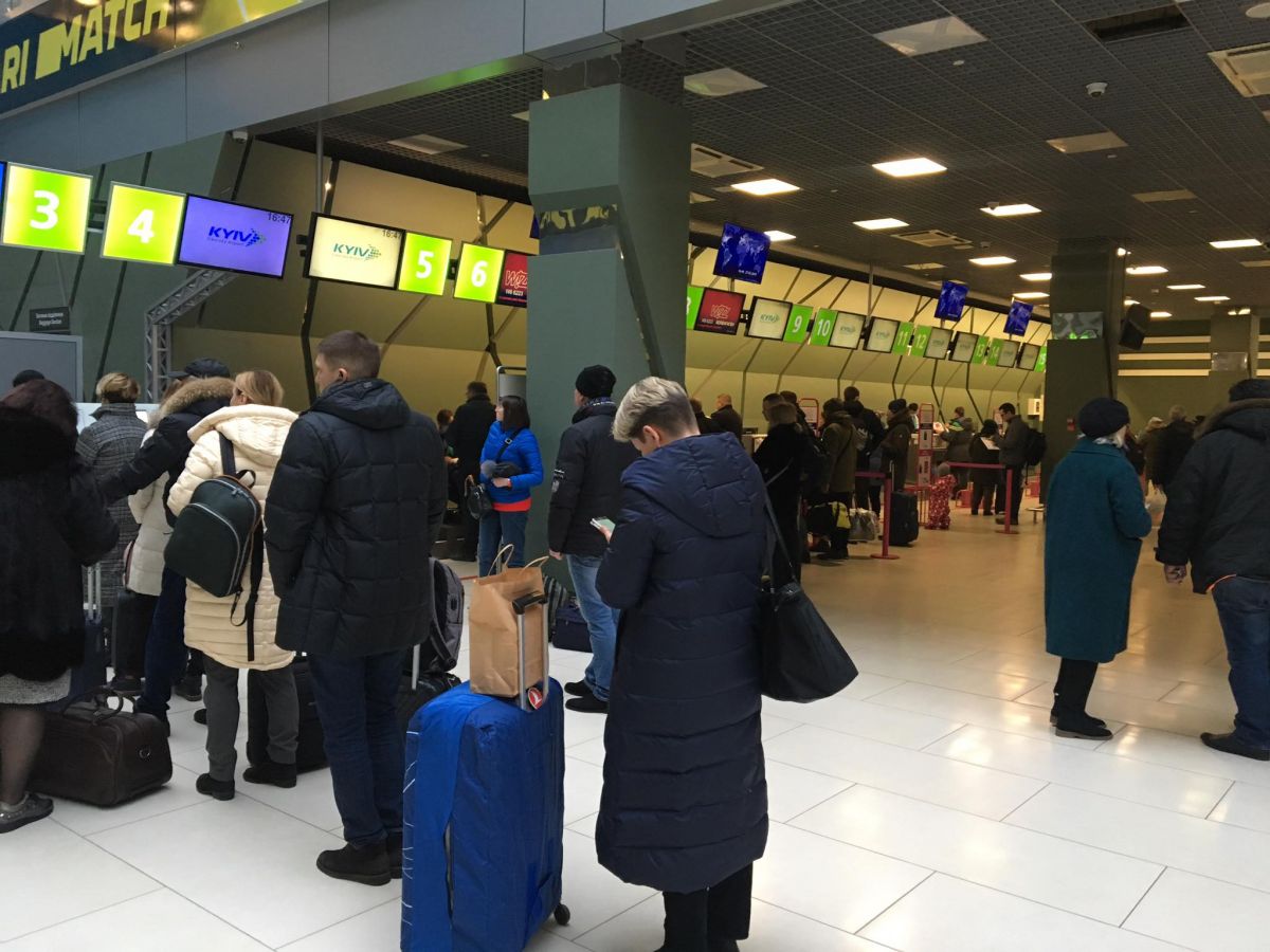 Регистрацию на рейсы возобновили. Фото: facebook.com/airportkiev/