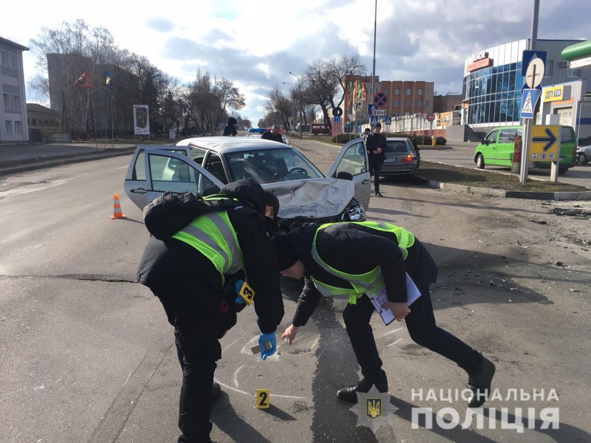Место смертельной аварии.