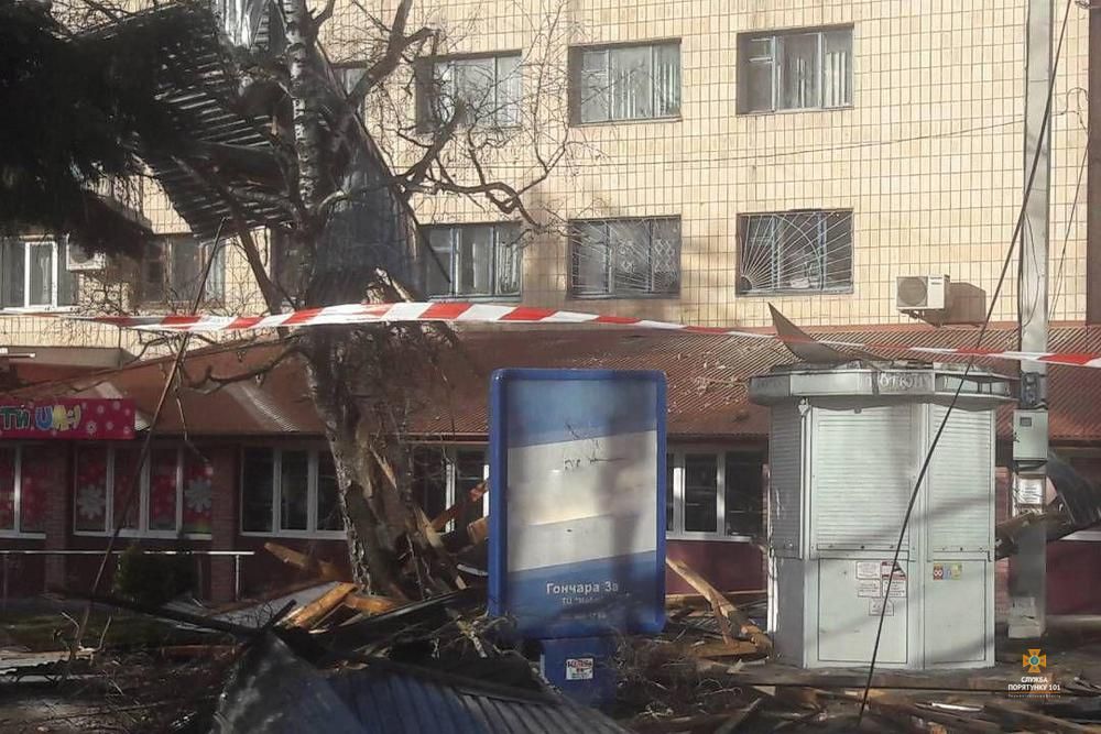 Обвал даху в Тернопільській області. Фото: Держнс